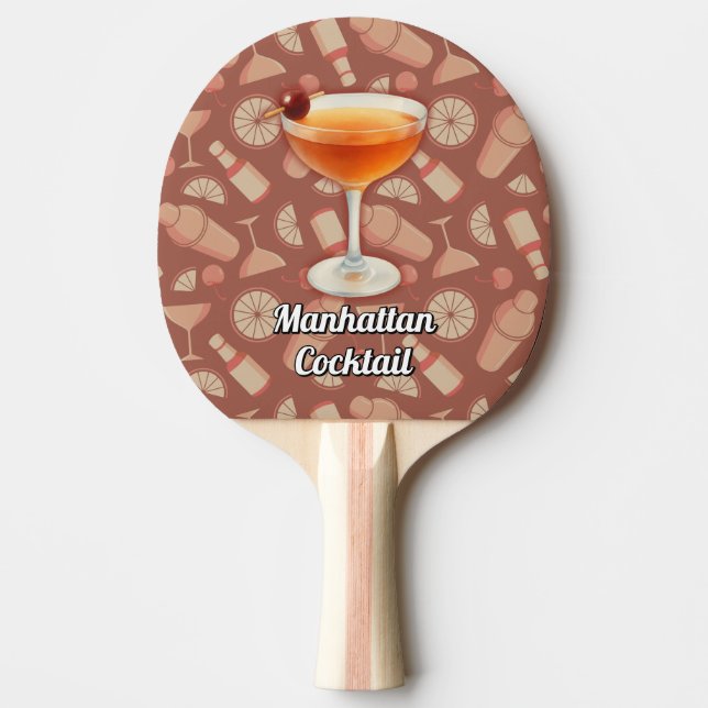 Raquette De Ping Pong Cocktail Manhattan (Devant)
