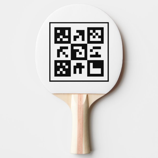 Raquette De Ping Pong code qr (Devant)