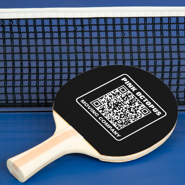 Raquette De Ping Pong Code QR de marketing commercial (Insitu)