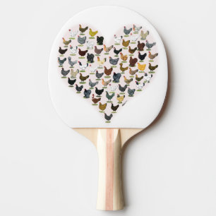 Raquette De Ping Pong Coeur de poulet