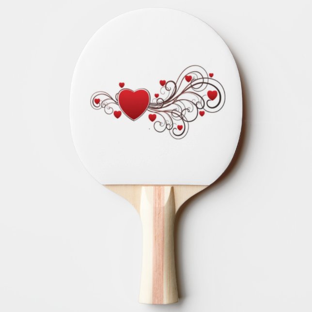 Raquette De Ping Pong Coeur défilé (Dos)