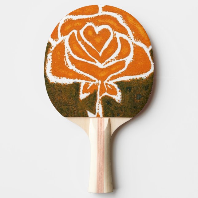 Raquette De Ping Pong "Coeur Rose #8" Ping Pong Paddle (Devant)