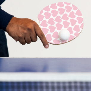 Raquette De Ping Pong Coeurs roses Motif, Romantique, Amour