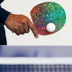 Raquette De Ping Pong Coeurs tombants rouge et vert