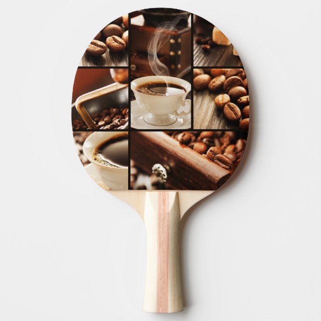 Raquette De Ping Pong Collage de café (Devant)