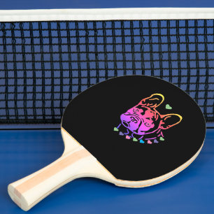 Raquette De Ping Pong Collier pour bouledogue français