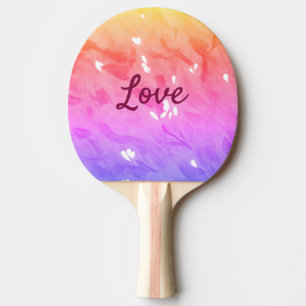 Raquette De Ping Pong Coloré arc-en-ciel amour fierté lgbtq gay motif te