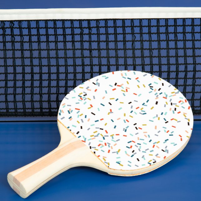 Raquette De Ping Pong Coloré Confetti Motif Automne (Insitu)