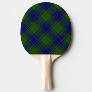 Raquette De Ping Pong Colquhoun tartan bleu vert plaid