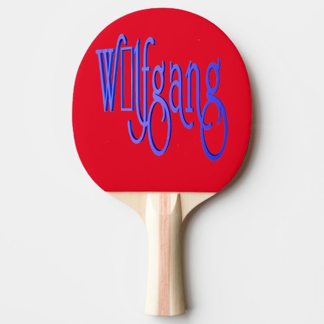 Raquette De Ping Pong Comble nom Wolfgang (Devant)