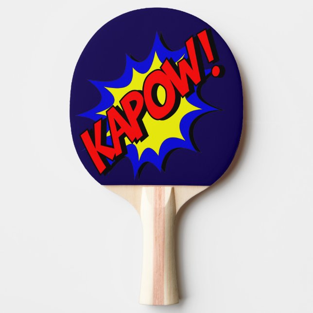 Raquette De Ping Pong Comic Book Kapow ! Exclamation (Devant)