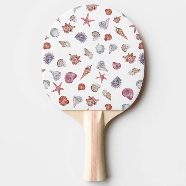 Raquette De Ping Pong Composition de série de peinture à l'aquarelle sou (Devant)