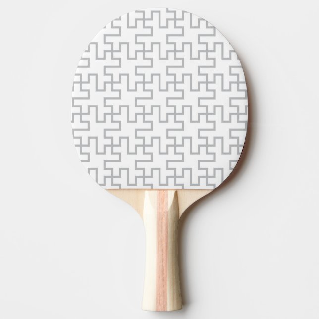 Raquette De Ping Pong Conception abstraite géométrique de plancher (Devant)