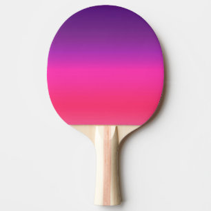 Raquette De Ping Pong Conception abstraite ombrée rose et violet néon