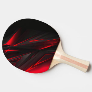 Raquette De Ping Pong Conception abstraite rouge au point