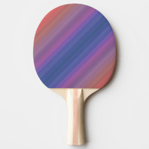Raquette De Ping Pong Conception d'art abstrait avec des rayures bleues,