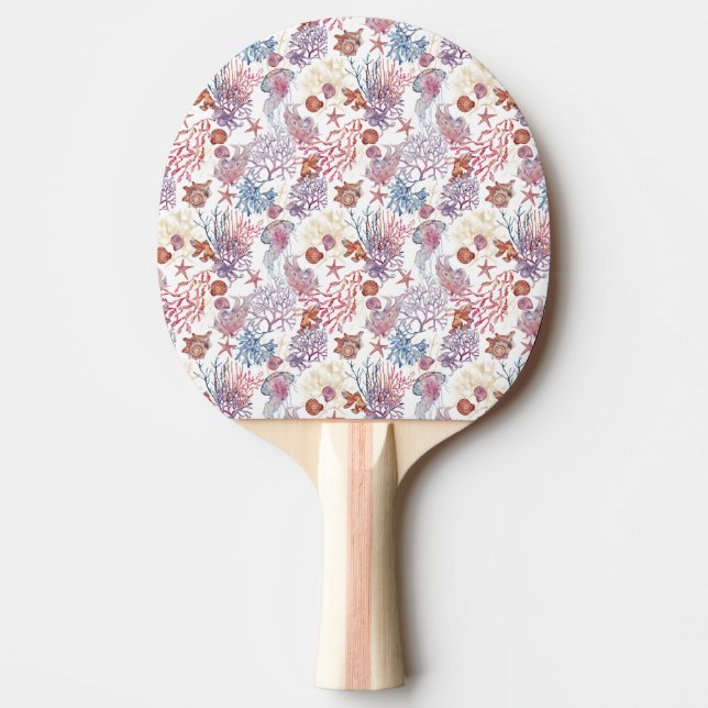 Raquette De Ping Pong Conception de la série de composition de l'eau sou (Devant)