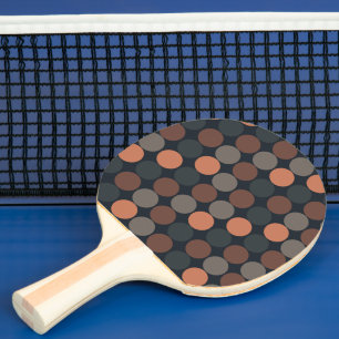 Raquette De Ping Pong Conception de points de cercle géométrique de terr