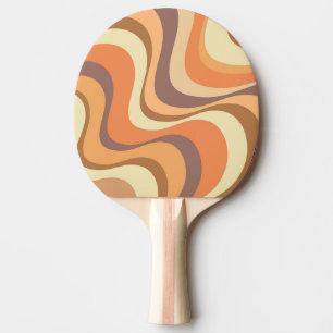 Raquette De Ping Pong Conception d'ondes rétrogrades modernes multicolor