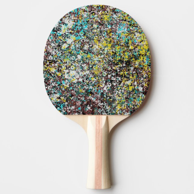 Raquette De Ping Pong Conçu pour les amateurs de design d'art abstrait (Devant)
