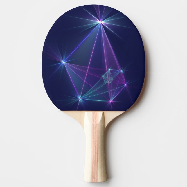 Raquette De Ping Pong Constellation, Art Fractal Abstrait Imaginaire (Devant)