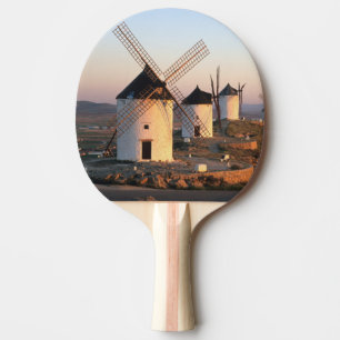 Raquette De Ping Pong Consuegra, La Mancha, Espagne, moulins à vent