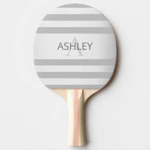 Raquette De Ping Pong Contemporain Faux Argent Ombre Gris