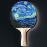 Raquette De Ping Pong Cool Starry Night Vincent Van Gogh<br><div class="desc">Cool Starry Night Vincent Van Gogh peintre art Ping Pong Paddle</div>