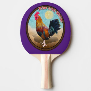 Raquette De Ping Pong Coq gitan de Key West, lever et briller, ovale vin