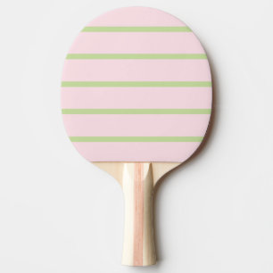 Raquette De Ping Pong Coquette Préparation Chic Pastel Vert Et Rose Rayu
