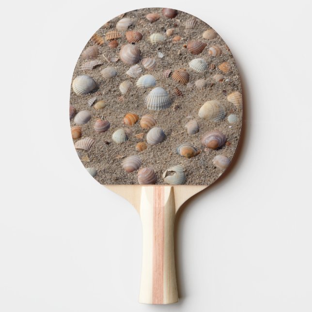 Raquette De Ping Pong Coquillages marins sur la plage (Dos)