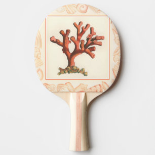 Raquette De Ping Pong Corail rouge avec bordure conique