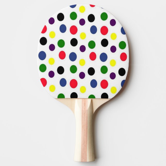 Raquette De Ping Pong Couleur à pois (Devant)