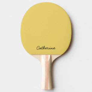 Raquette De Ping Pong Couleur de tendance Doux Yellow Ping Paddle