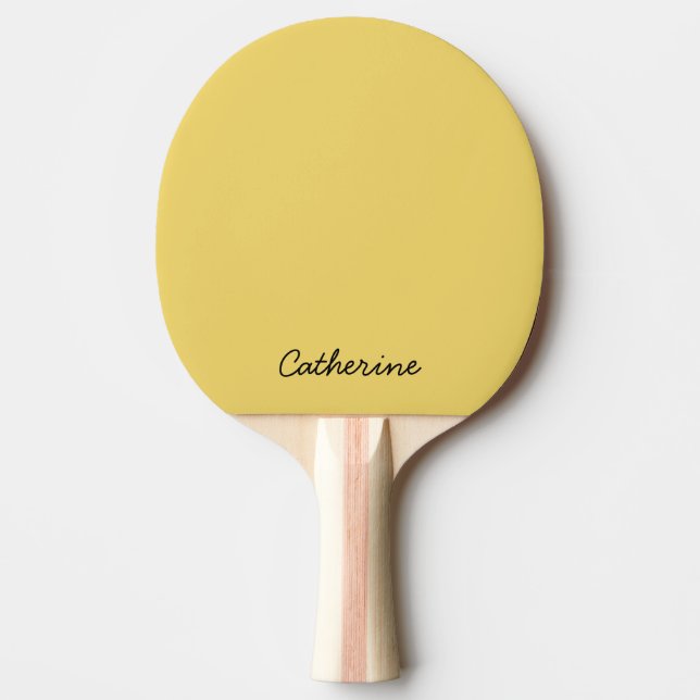 Raquette De Ping Pong Couleur de tendance Doux Yellow Ping Paddle (Devant)