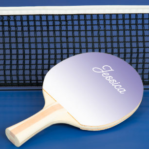 Raquette De Ping Pong Couleur lilas clair ombrée (modifiable) et votre t