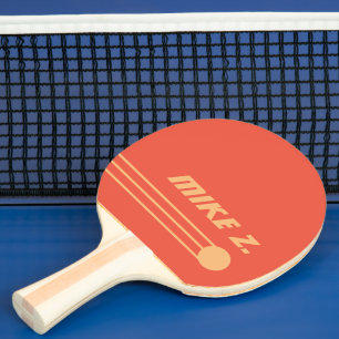 Raquette De Ping Pong Couleur personnalisée rouge-orange