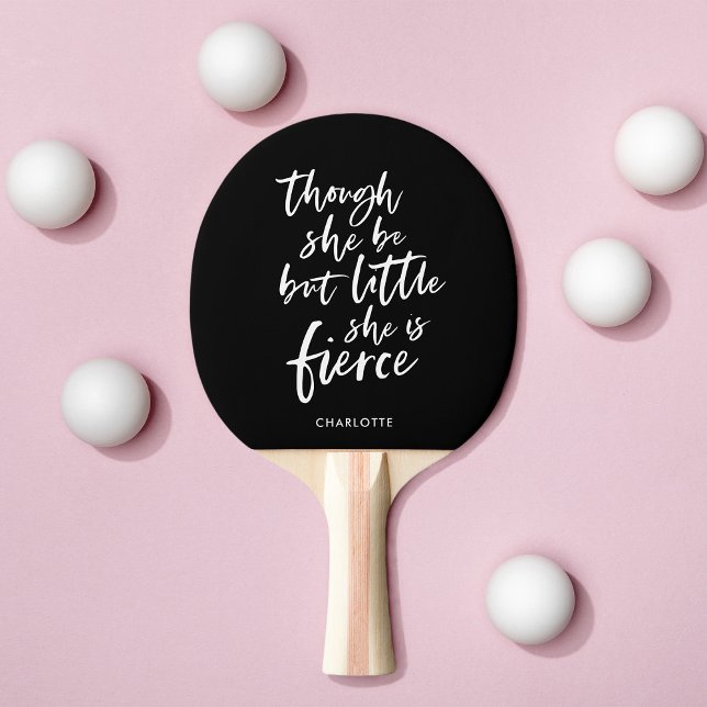Raquette De Ping Pong Couleur Personnalisée Script Petit Mais Fierce Sha (Créateur téléchargé)