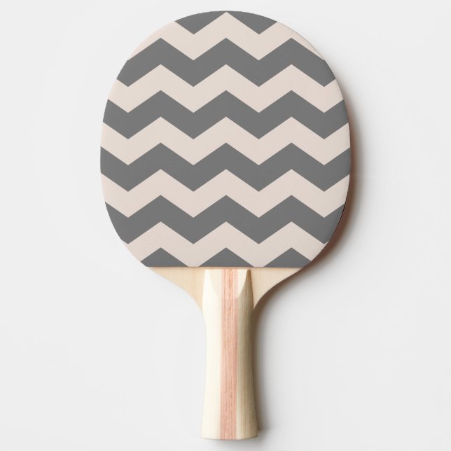 Raquette De Ping Pong Couleur Rose Château de Sable à Rayures Zigzag (Devant)