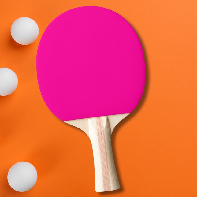 Raquette De Ping Pong Couleur solide rose néon (Créateur téléchargé)