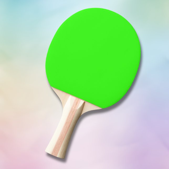 Raquette De Ping Pong Couleur solide verte néon | Classique (Créateur téléchargé)