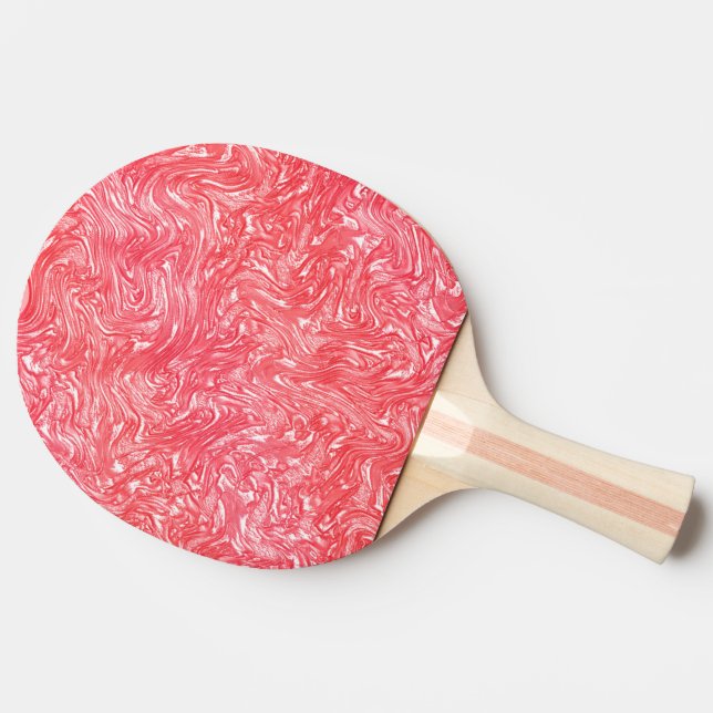 Raquette De Ping Pong Couleur texture "crème fraise nacrée" (Dos Côté)