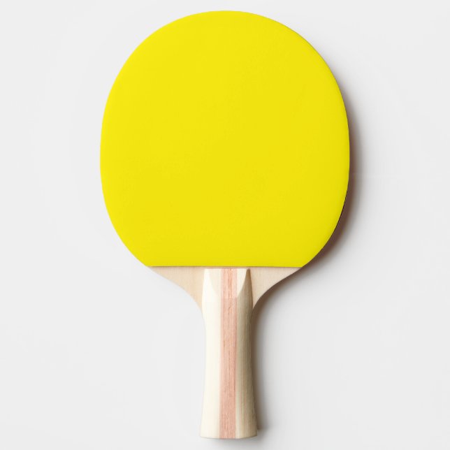 Raquette De Ping Pong Couleur uni jaune canari (Devant)