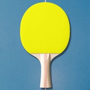 Raquette De Ping Pong Couleur uni jaune néon