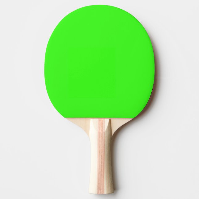 Raquette De Ping Pong Couleur Uni Vert Néon (Devant)