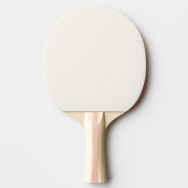 Raquette De Ping Pong Couleur unie blanche florale crémeuse (Devant)