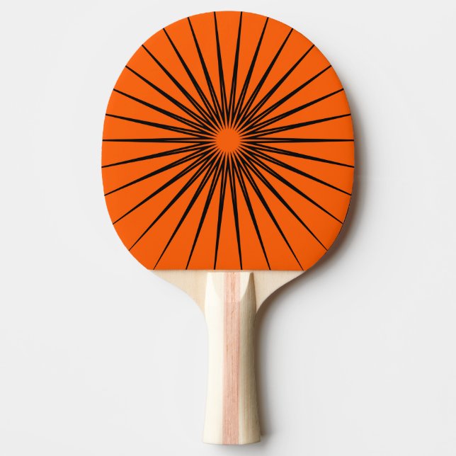 Raquette De Ping Pong Couleur vive Vrai Orange (Devant)