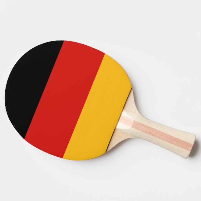 RAQUETTE DE PING PONG COULEURS ALLEMANDES DE DRAPEAU (Côté)