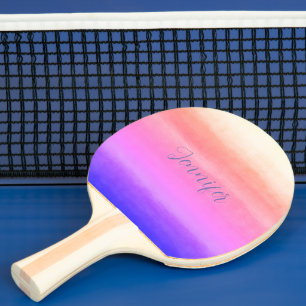 Raquette De Ping Pong Couleurs douces pagaie de ping pong rose et violet