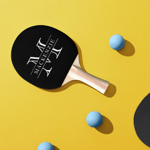 Raquette De Ping Pong Couleurs modifiables Nom de bordure classique Mono